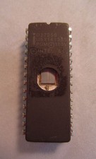 Vintage Intel 1984 D27256 U5114128S PGM 125V 28-Pin Ic Processor Chip