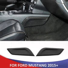 Interior Side Gear Shift Box Panel Trim ABS For Ford Mustang 2015+ Carbon Fiber