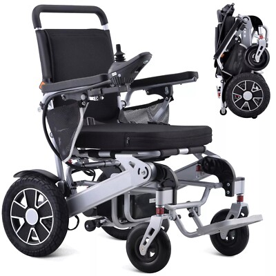 500W Dual Motor Electric Wheelchair Folding Mobility Aid Motorized Wheelchair