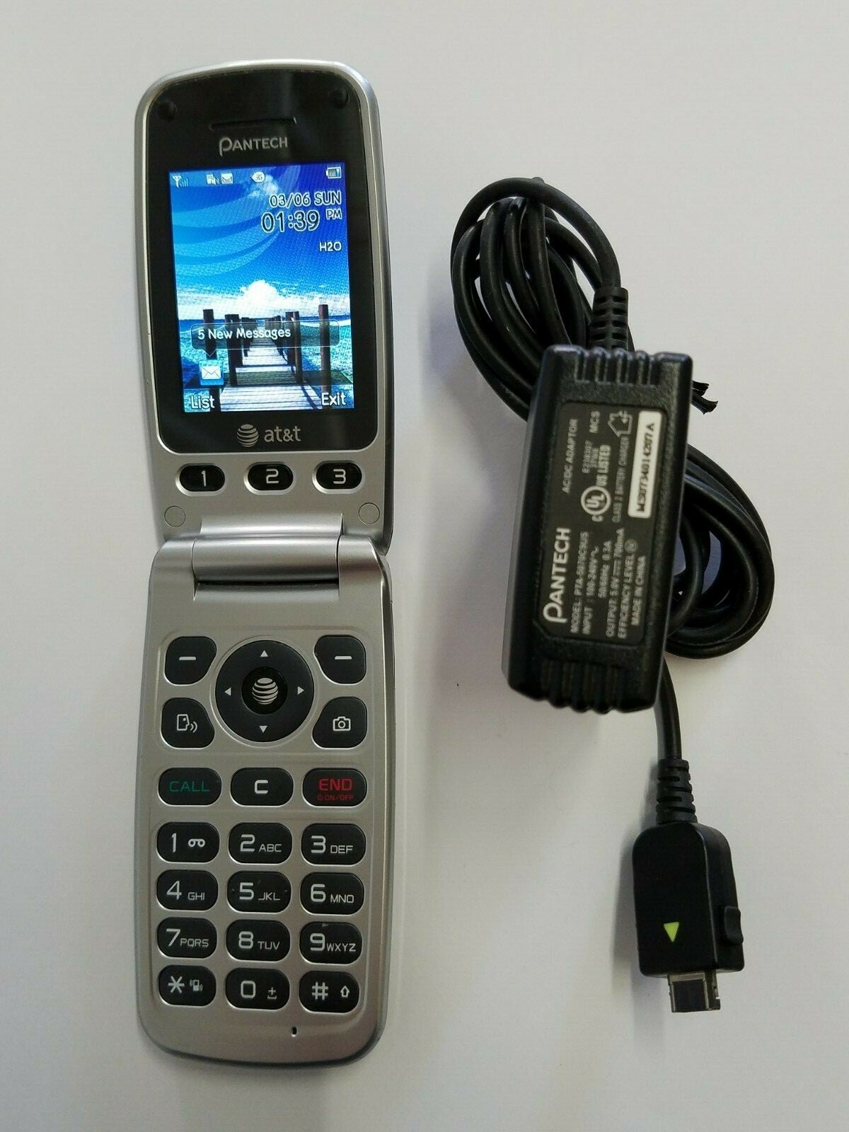H20 Wireless Cricket EasyGo Black Mobile ATT Prepaid Pantech