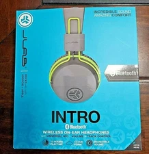 JLab Intro Bluetooth Wireless On-Ear Headphone w/ Universal MIC + Volume & Track