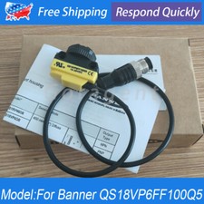 NEW Photoelectric Sensor PNP 10-30VDC For Banner Engineering QS18VP6FF100Q5