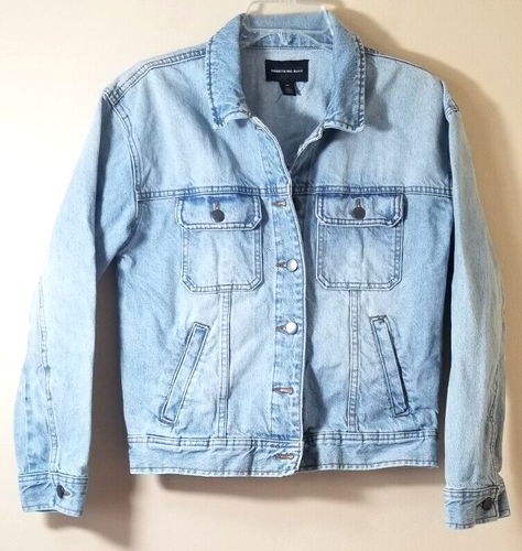 Something Navy Womens Jean Jacket Extra 