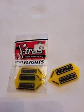 Dart World Pentathlon THICK HD150 Yellow SLIM Dart Flights 1 set of 3 NEW STOCK