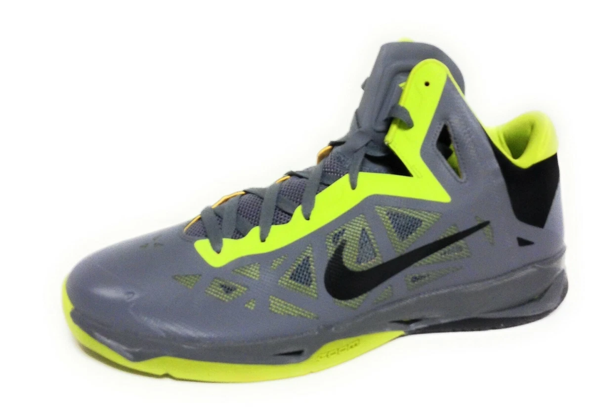 Mens Nike Zoom Hyperchaos 536841 006 Grey Volt Black 2013 DS Sneakers Shoes