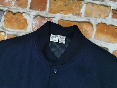 Veste Universitaire Warner Bros Bleue Taille L – Style Rétro Et Décontracté