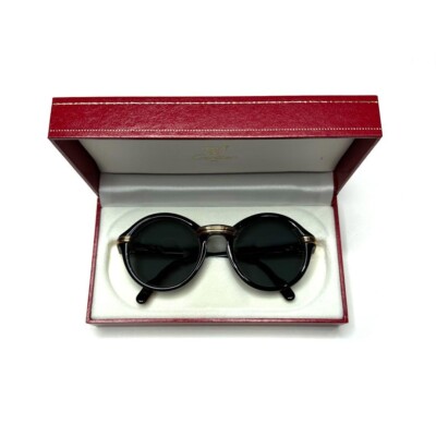 Cartier Trinity Vintage Black Sunglasses Fashion Accessories