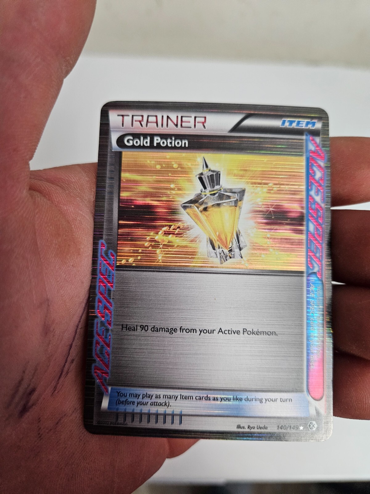 140/149 gold potion ultra rare, boundaries crossed lp