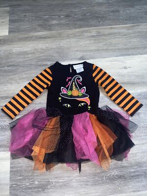 Girl Emily Rose Halloween Pumkin Hat Tutu Dress Long Sleeve Orange 18 Month