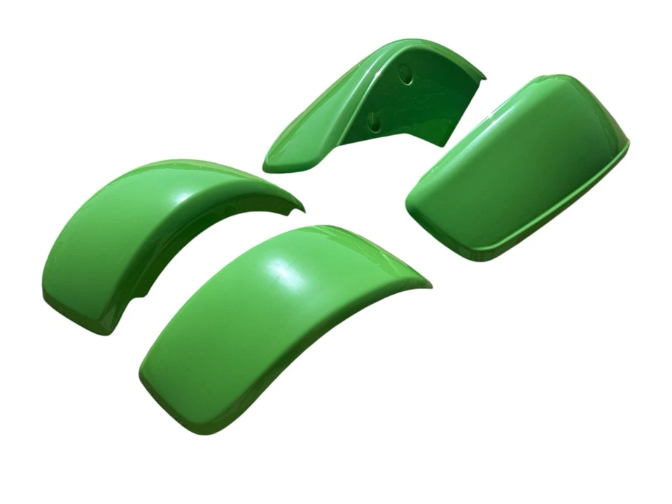 NUEVO JUEGO GUARDABARROS DELANTERO Y TRASERO HONDA FL250 ODYSSEY FL 250 77 - 84 PLÁSTICO VERDE Foto 2 de 4