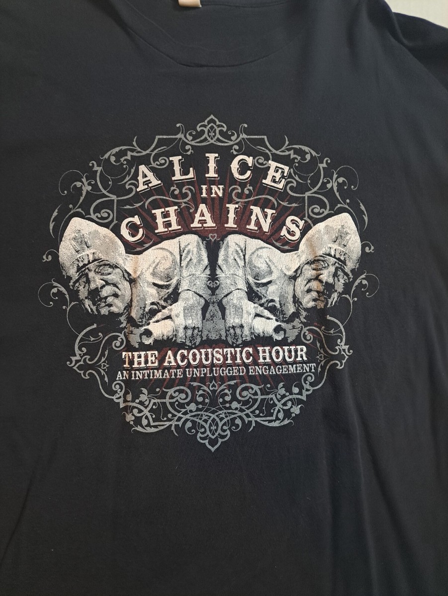 ALICE IN CHAINS - THE ACOUSTIC HOUR 2005 Tour T-Shirt VERY RARE 