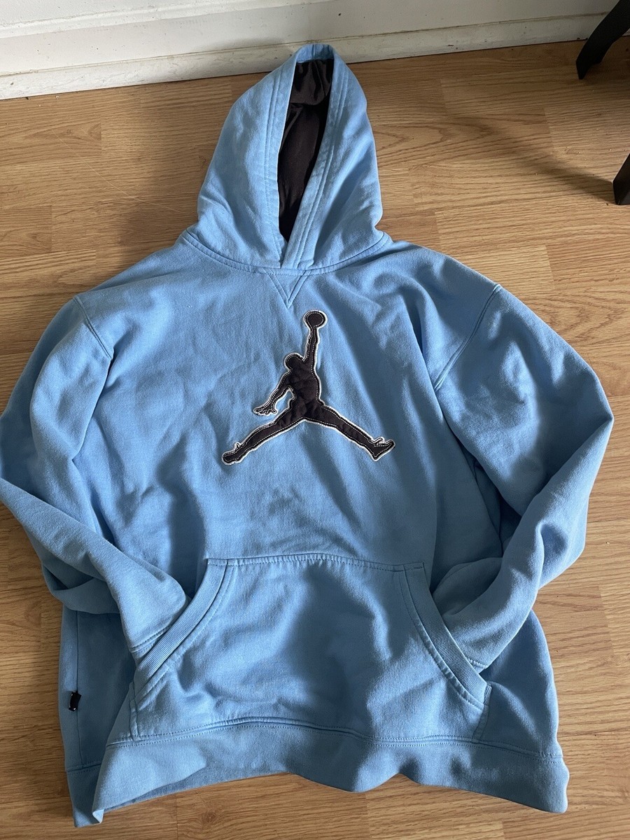 Jordan University Blue Hoodie Flight Fleece Graphic Pullover