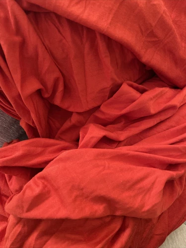 Fabric Rayon Jersey Textile New Orange Color