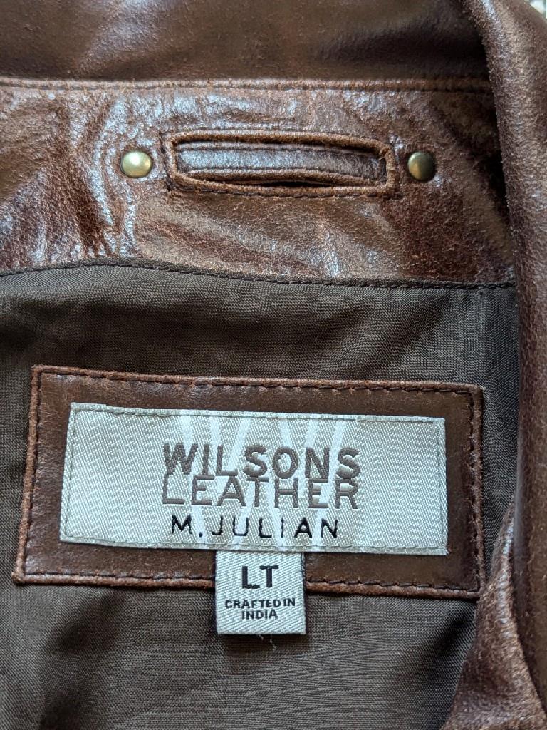 vintage 1990s leather jacket WILSONS car coat LTpatina MAD MAX