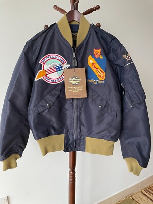 ジャケット・アウター USAF FLIGHT JACKET L-2A USAF 1950s L-2A 'green knits' flight jacket by Buzz Rickson's