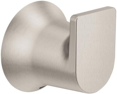 Moen BH3603BN Genta Single Hook Robe Hook in Brushed Nickel Finish