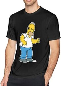 The Simpsons Springfield Group Montage Bart Black Men S-234XL  T-shirt F749
