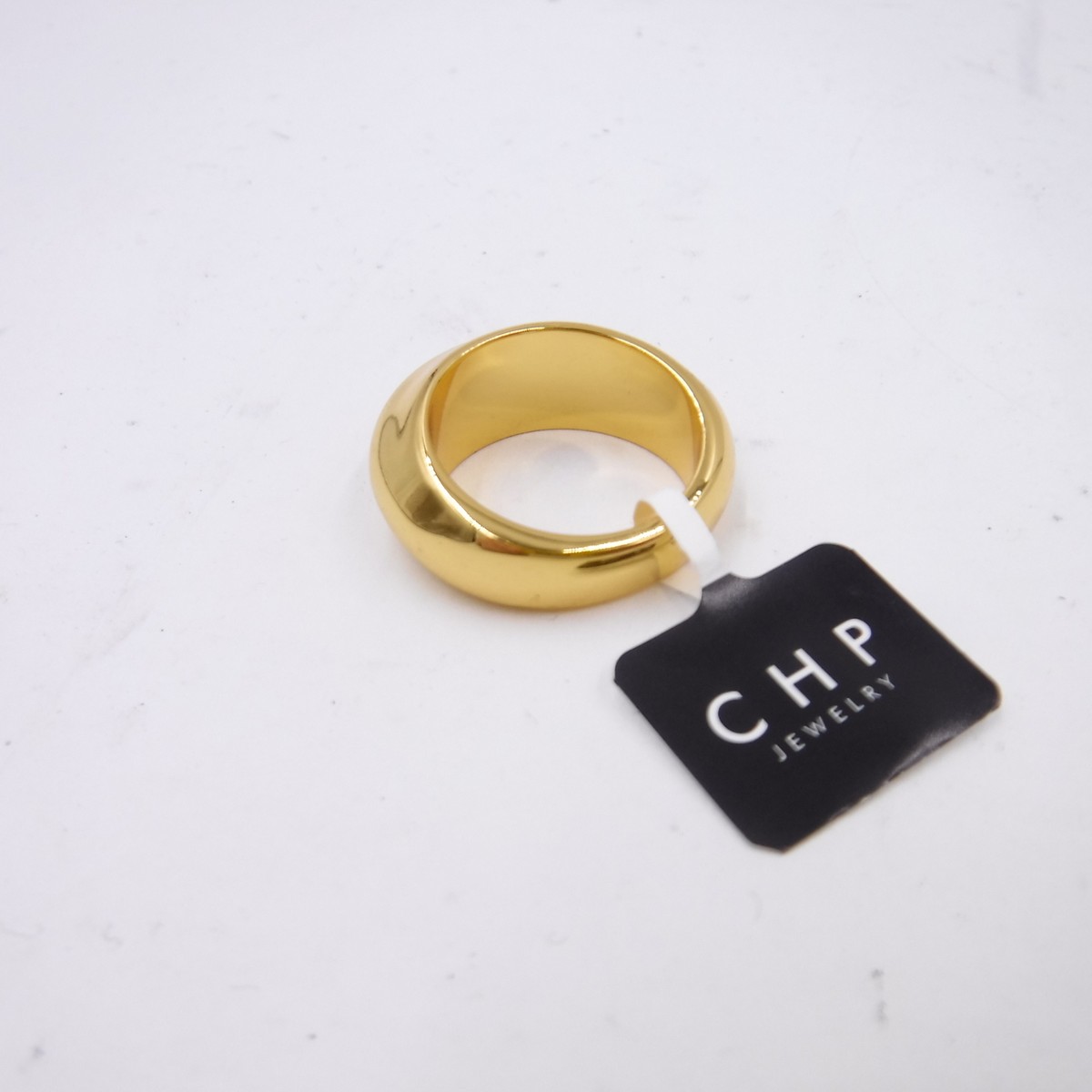 Genuine Celine Paris Jewelry Gold Plated Silver Ring Italy Size 6