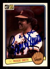 1983 Donruss Baseball #611 Reggie Smith Signed Autograph (no COA)