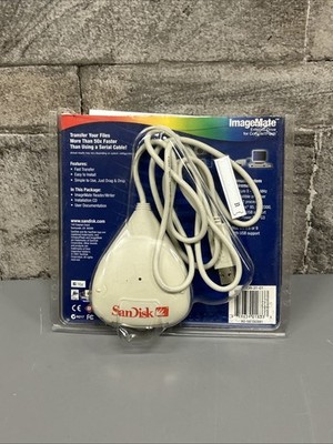 Genuine Vintage Sandisk Imagemate SDDR-31 USB Compact Flash Card Reader used.