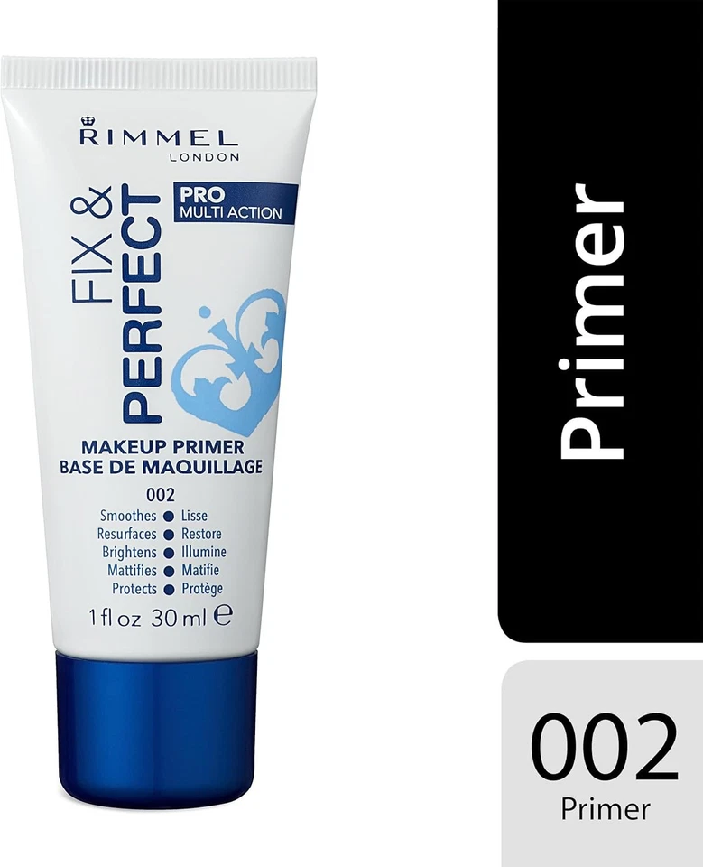 Rimmel Fix & Perfect Makeup Primer, 30ml (Pack of 1) 30 ml - Image 4 of 4