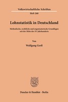 Lohnstatistik In Deutschland. Wolfgang Gerß Taschenbuch 332 S. Deutsch 1977