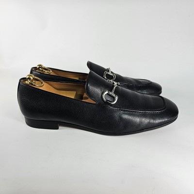 Gucci Black Leather Men\'s Bit-Detail Slip-Ons Gucci Men main image 3