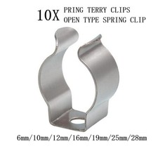 CLIPS Tool Holder 10pcs 6-28mm OPEN TYPE Replacement SPRING TERRY CLIPS