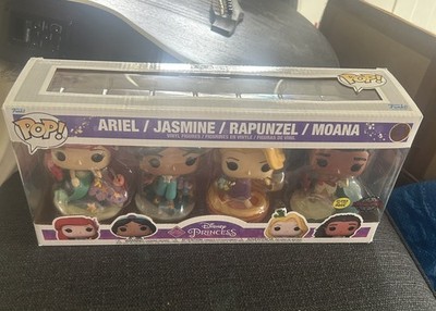 Funko Pop! Disney Prinzessin Ariel Jasmin Rapunzel Moana 4er Pack - Brandneu