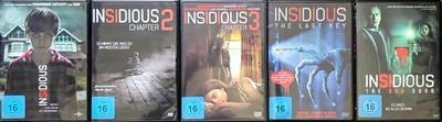 INSIDIOUS 1-5 DVD Horror Film-Serie mit Patrick Wilson von James Wan (SAW)