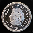 Aztec Cuahtemoc Mexico Mint Calendar Rare Vtg Bullion-0.999 Silver 1 Oz Art Coin