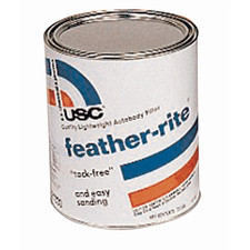 Us Chemical Feather-rite 21330 Lightweight Auto Body Filler 1 Gal White Paste