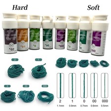 Dental Gingival Retraction Cords Plain Knitted Cotton Hard/Soft 000/00/0/1/2 Opt
