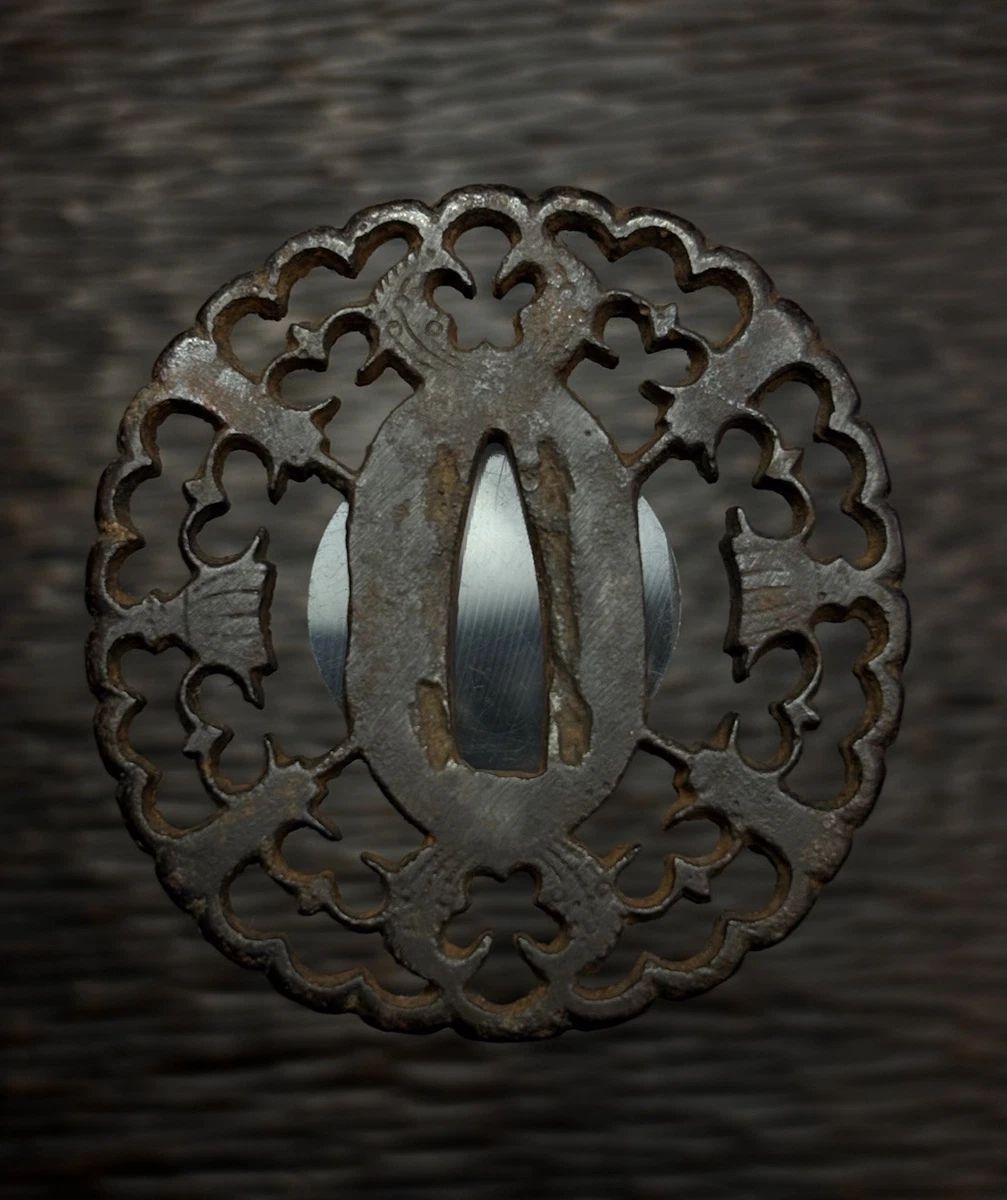 古董日本刀镡| eBay