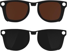 2Pcs Polarized Clip for Ray-Ban Meta Wayfarer RW4008 Smart Glasses (Size L 53...