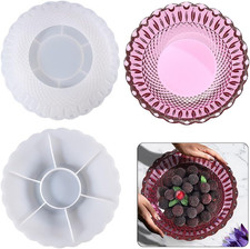 Silicone Resin Tray Mold, Fruit Storage Tray Epoxy Resin Casting Molds, Bowl Sil