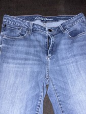 Eddie Bauer Jeans Womens 12 Blue Straight Leg Denim Pants Medium Wash Casual