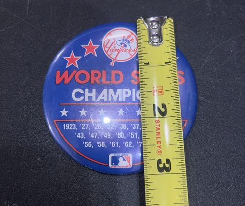 Vintage 1978 World Series Champions - Yankees - Pin Button - MLB - Picture 5 of 6