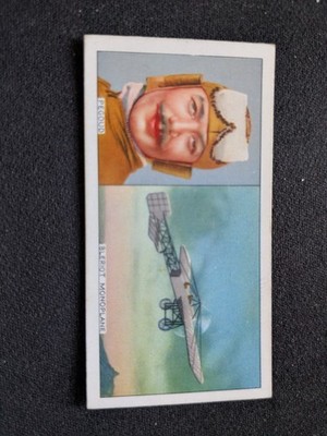 1936 Carreras Famous Airmen & Airwomen Card # 8 Adolphe Pegoud (EX)
