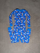 Vintage 1980s-90s Kid's JC Penny Racecar All Over Print Pajamas Set Boys Size 6