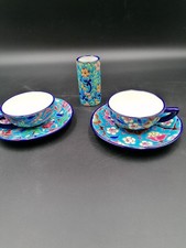 Tasses+sous Tasses +vase LONGWY, très Bon État