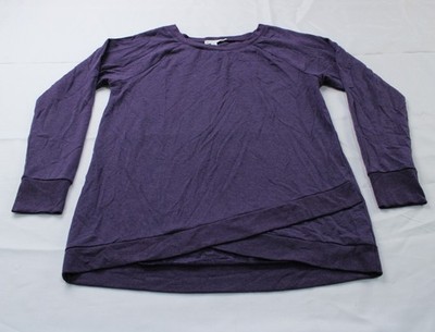 Threads 4 Thought Women's Parscelli Feather Fleece Sweatshirt AP2 Purple Large