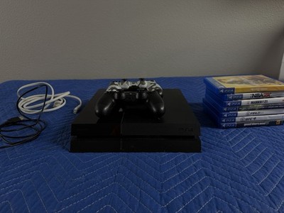 Sony PS4 PlayStation 4 500GB Black Console + 2 Controllers + 7 Games