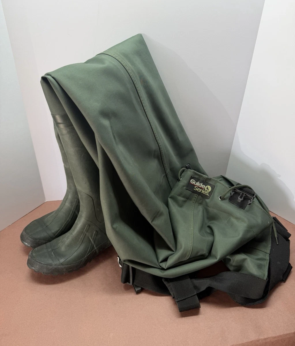 Guide Series Chest Waders Boot Foot Green/Black US 8 Medium Polyester/Rubber Frogg Toggs Cascades 2-ply Bootfoot Poly/Rubber Chest Wader  main image 2