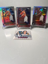 3 PACK! 2025 Topps Chrome Astros Jose Altuve Base + Refractor + Sepia Refractor
