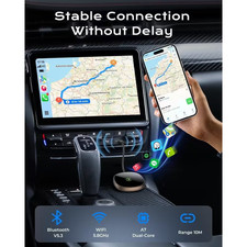 Wireless CarPlay Android Auto Adapter   Auto Connect Maps, Calls  Music