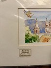Handmade watercolor souvenir painting Fisherman's Bastion Budapest Hungary — photo 2