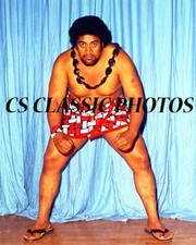 Wild Samoan Sika Anoia    Vintage 8x10 Wrestling Photo  Circa 1970's