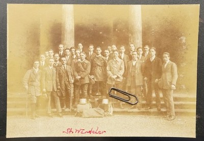 Foto Portrait St Wendel Rompilgerer Wanderer Jugend 1924 junge Männer Bild alt