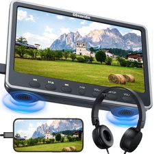 12" HD Car Headrest Car Monitor 1080P Video DVD Player HDMI AV-IN OUT+Headphone